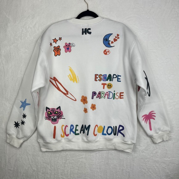 Mayfair Group x iscreamcolour Somebody Loves You Sweatshirt Crewneck‎ NWT S/M - Picture 2 of 15